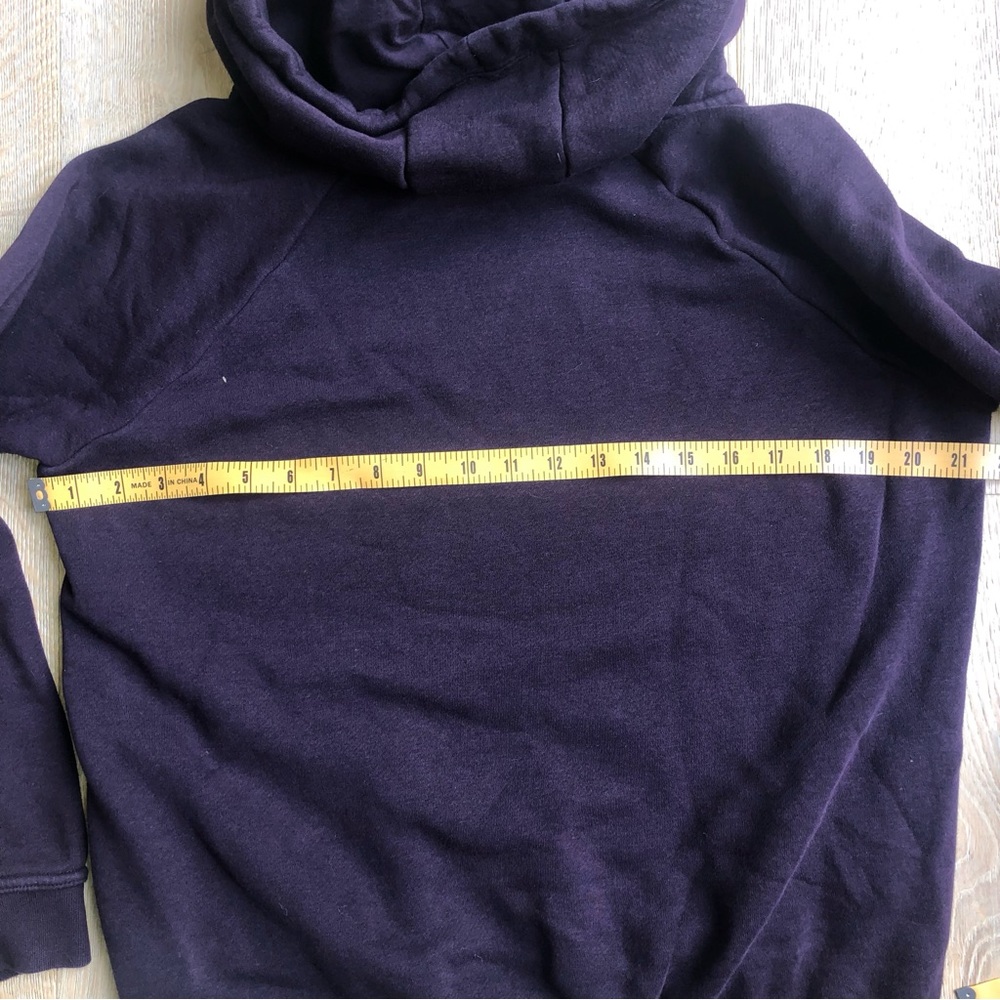 🔥NIKE women hoodie sz M Purple/ Burgundy GOLD Logo price firm! - Picture 4 of 6
